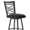 Armen Living Fargo 26" Counter Height Metal Barstool in Mineral Finish with Black Faux Leather LCFA26BAMFBL - alternate 2